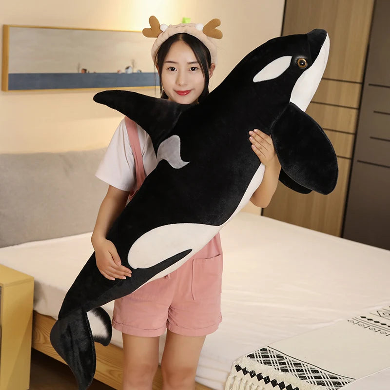 Realistische Orka Walvis Knuffel 50 en 70 cm