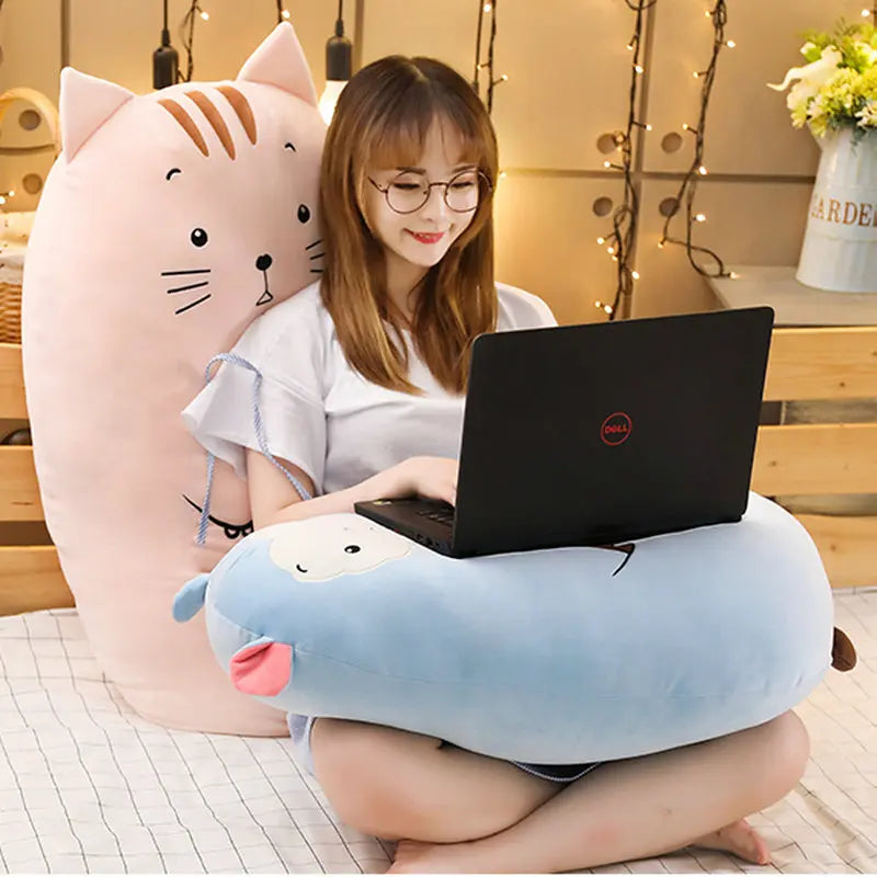 Kawaii Dino Knuffelkussen 50 en 70 cm