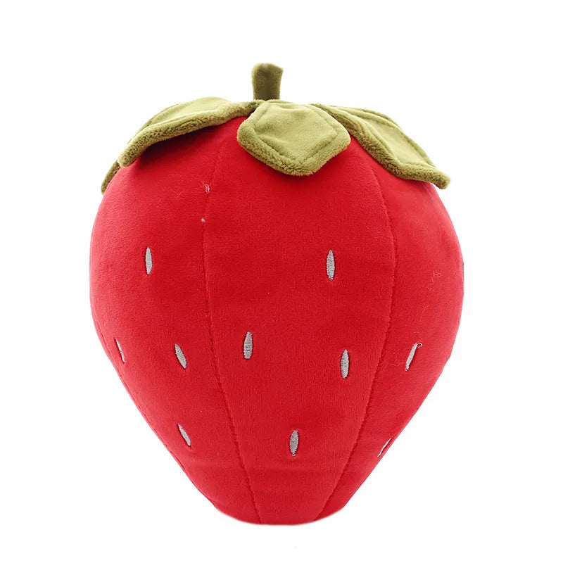 Aardbei Knuffelkussen 20 cm
