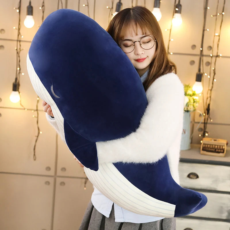 Blauwe Walvis Knuffel 25, 45 en 65 cm