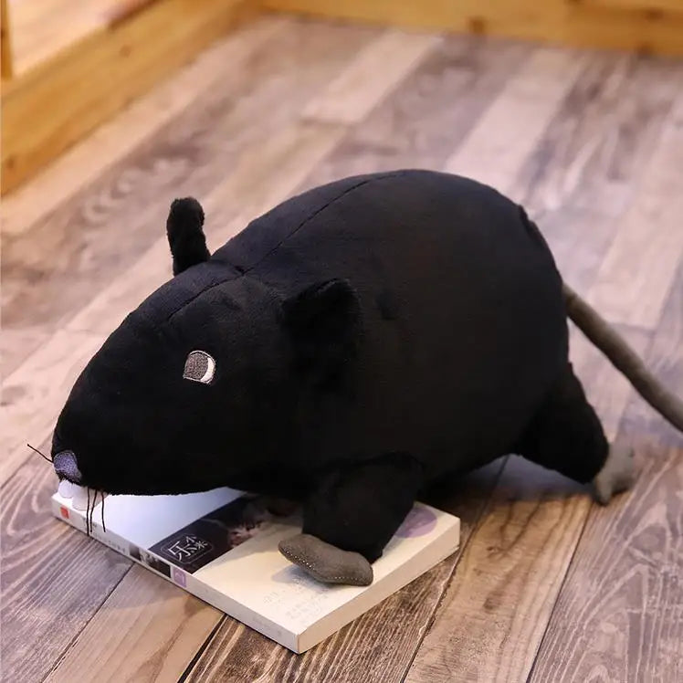 Realistische Muis Knuffel 20 cm | Zwart, Wit of Grijs