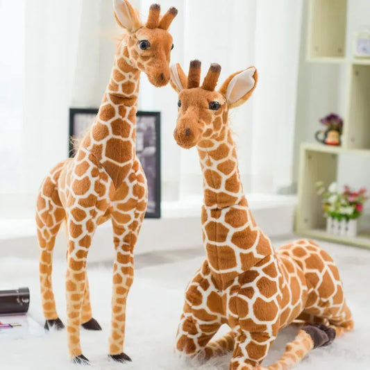 Realistische Giraf Knuffel 35 tot 140 cm | Staande Giraf De Knuffel