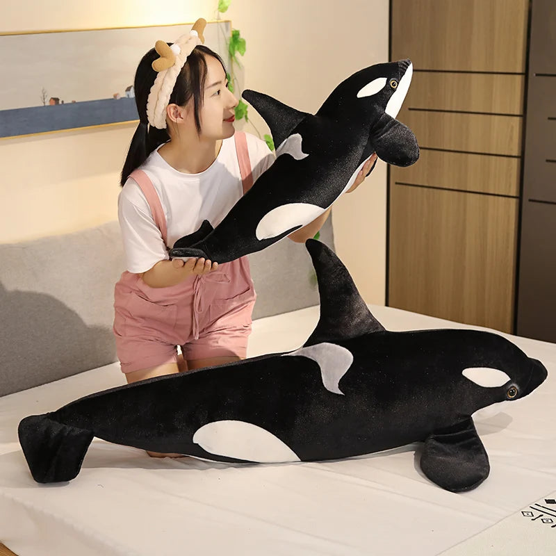 Realistische Orka Walvis Knuffel 50 en 70 cm