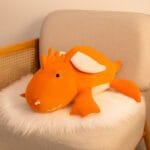 Knuffel Lestée Draak Oranje met Gewicht Therapeutisch voor Kalmering De Knuffel