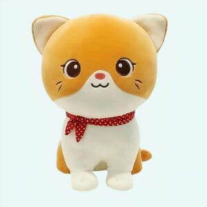 Knuffel Kat met Gekleurde Ogen Troost en Slaap De Knuffel