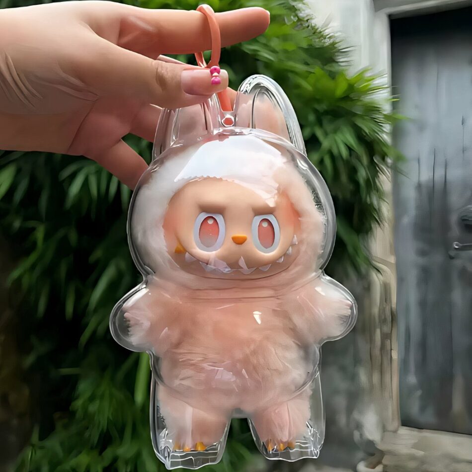 Beschermhoes voor staande pluche speelgoedjes in Labubu-stijl