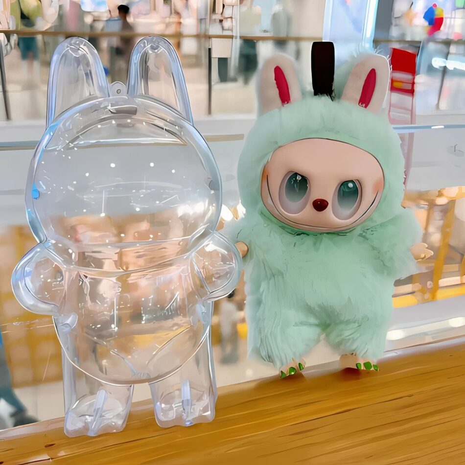 Beschermhoes voor staande pluche speelgoedjes in Labubu-stijl