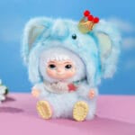 Knuffel Wakuku Ton Ton Blauwe Starlight Koninklijke Doudou Met Kroon De Knuffel