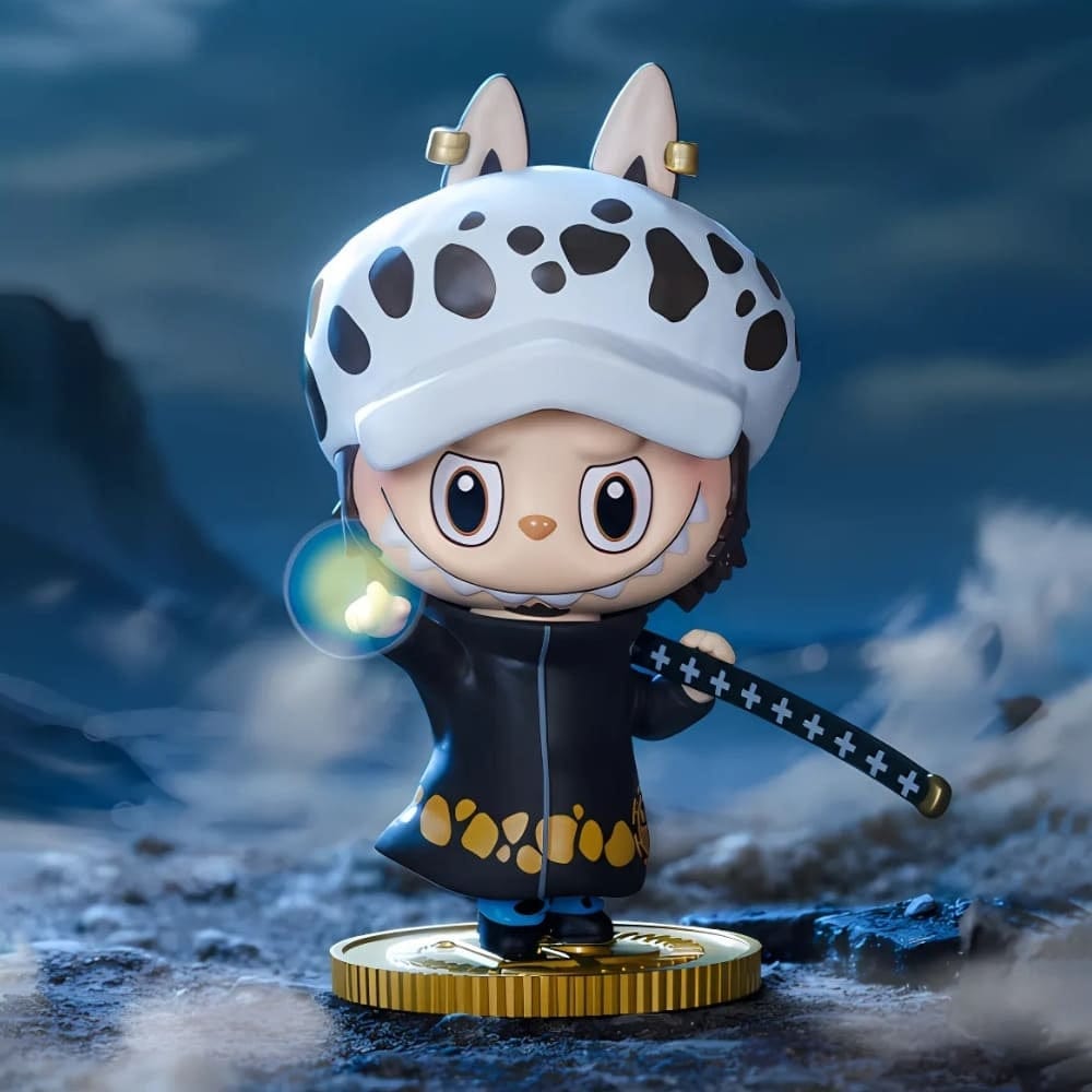 Pastel Figuurs One Piece Labubu Stijl The Monsters Knuffels De Knuffel Trafalgar Law