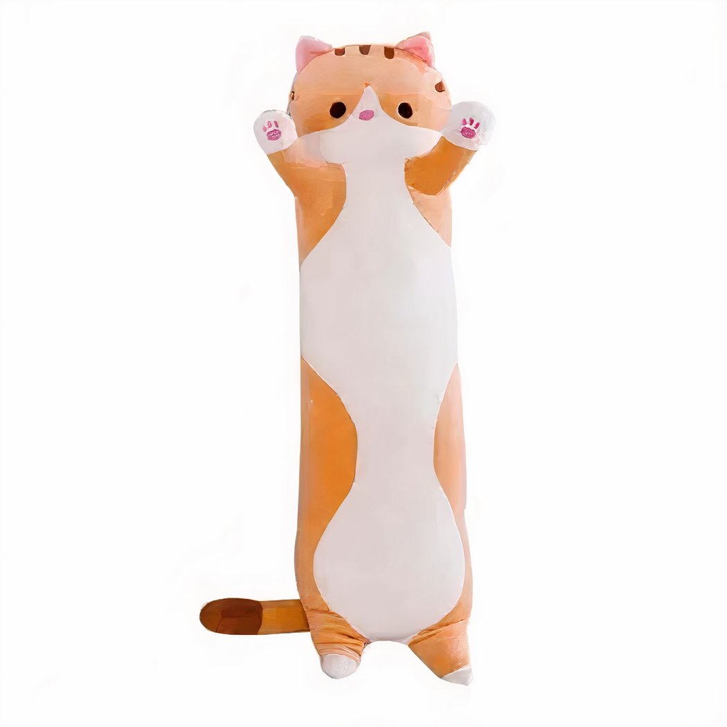 Peluche chat oreiller géante
