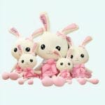 Knuffel Konijn Reus 100 cm Roze Met Zachte Robe De Knuffel