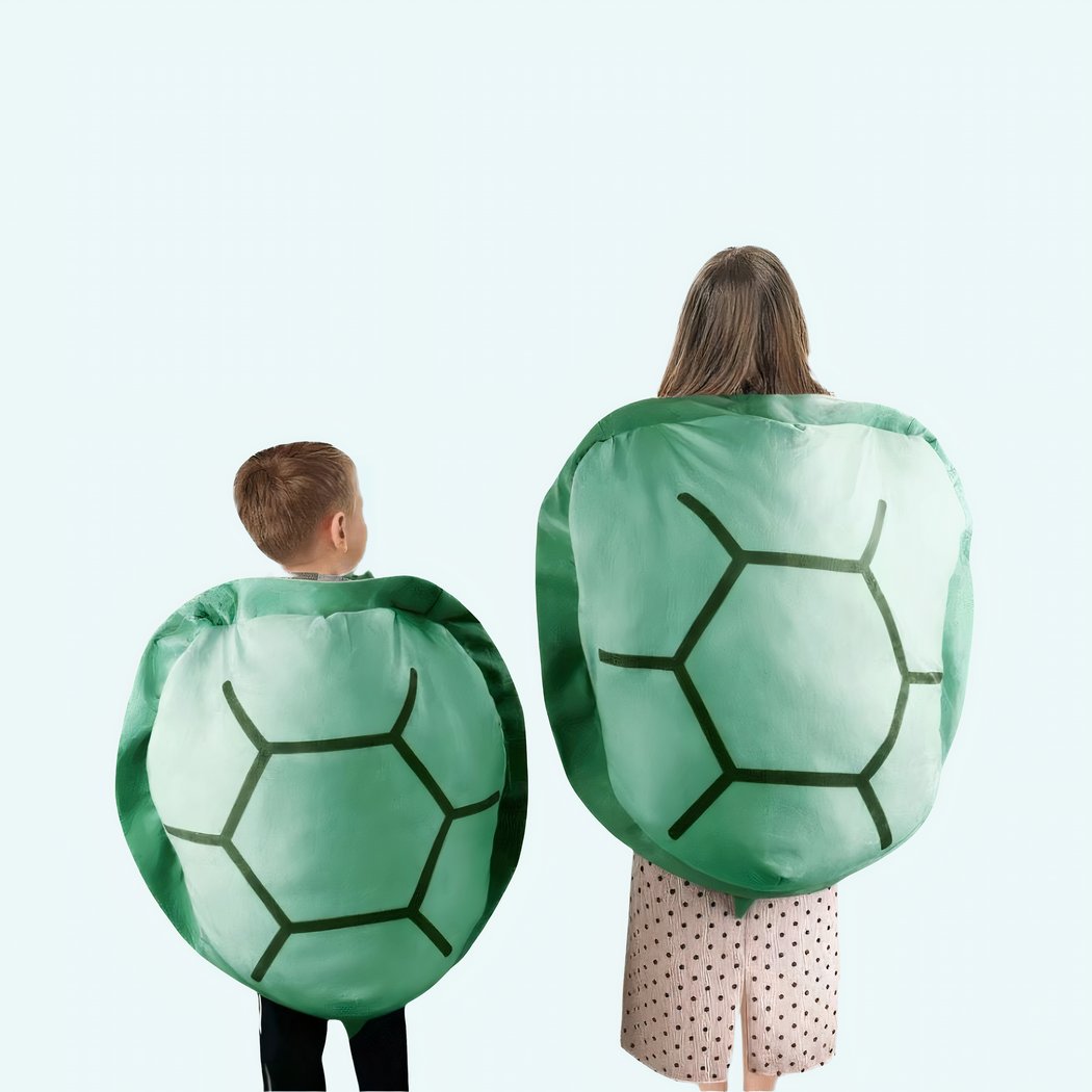 Coussin peluche carapace de tortue