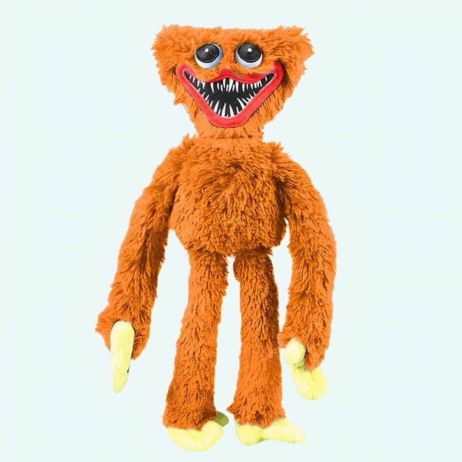 Knuffel Huggy Wuggy Oranje En Groen Met Zachte Vacht De Knuffel