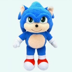 Knuffel Egel Amy Roze Sonic Met Jurk En Witte Handschoenen 15 Cm De Knuffel