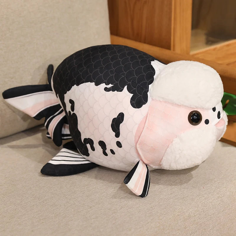 Goudvis Knuffelkussen 50 cm | Realistische Ranchu Goudvis