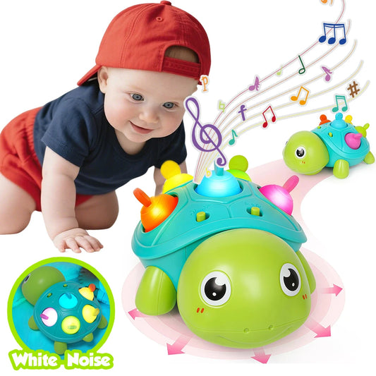 Kruipende Schildpad Babyspeelgoed met Licht en Muziek