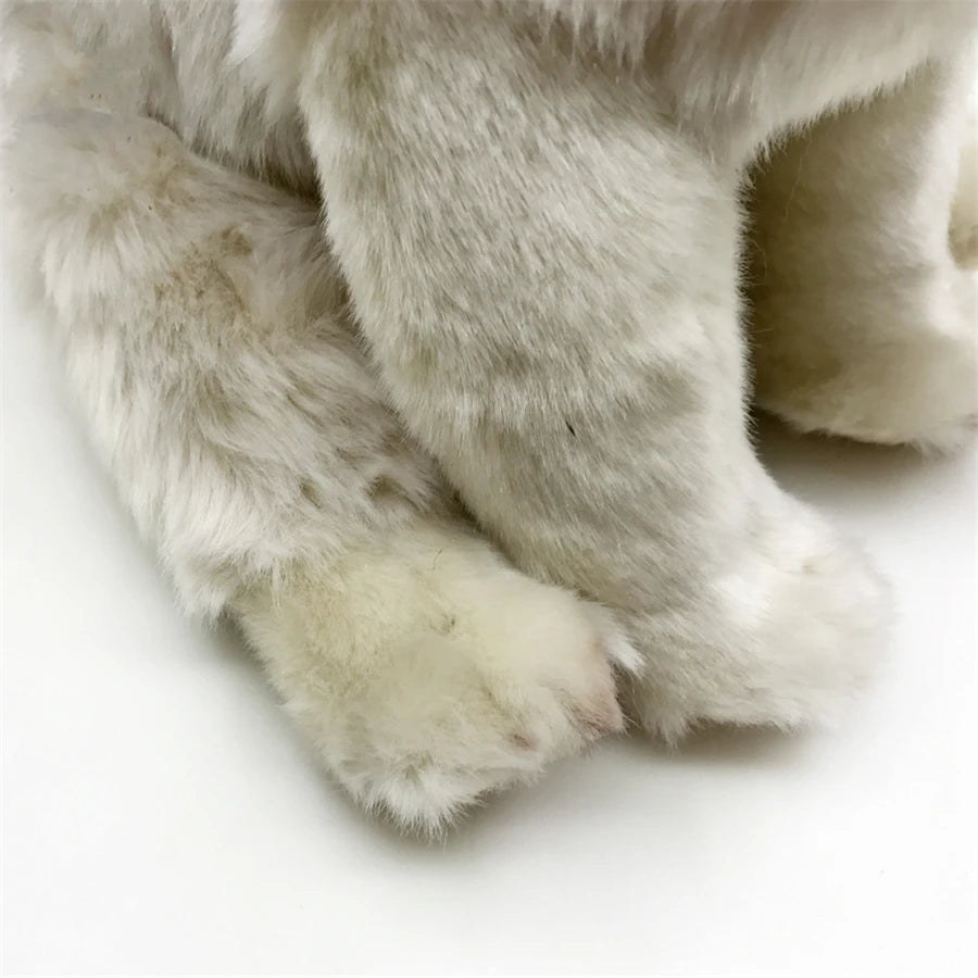 Realistische Grijze Wolf Knuffel