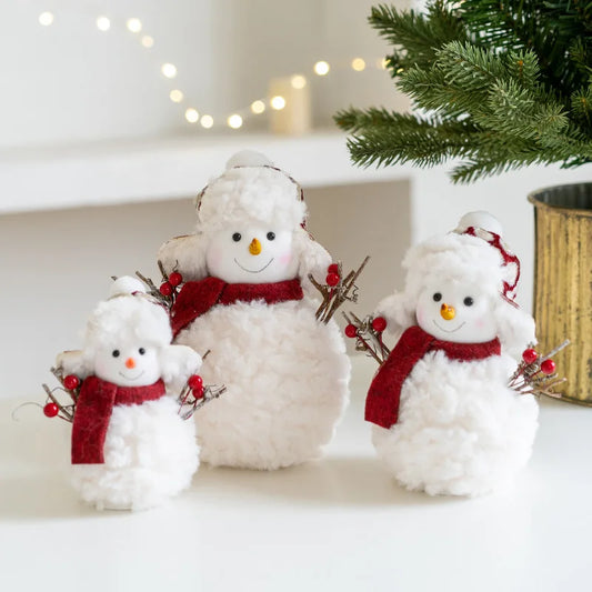 Gebreide Sneeuwpop Kerstdecoratie