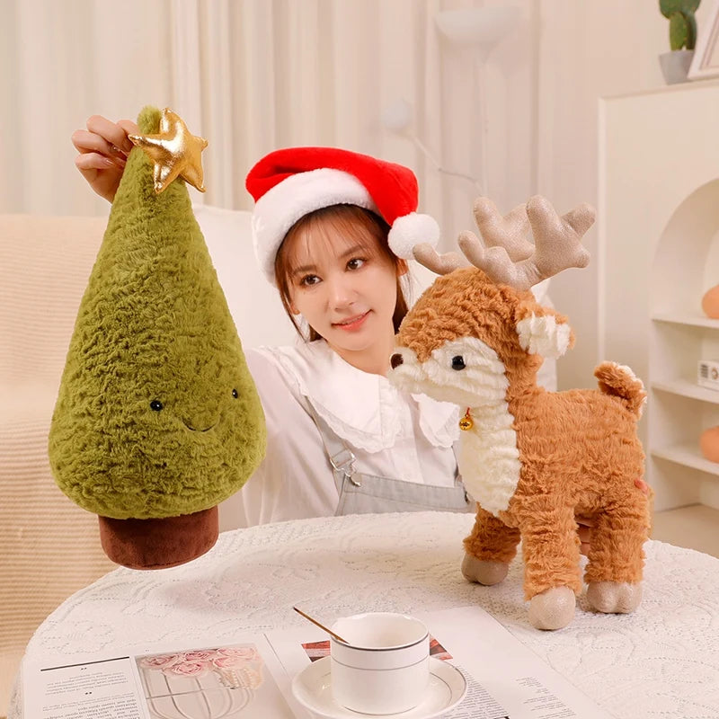 Rendier en Kerstboom Knuffel