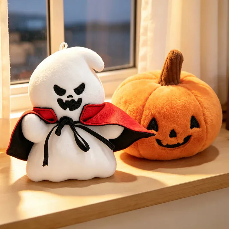 Halloween Pompoen Knuffel 10 cm | Vrolijke Pompoen De Knuffel