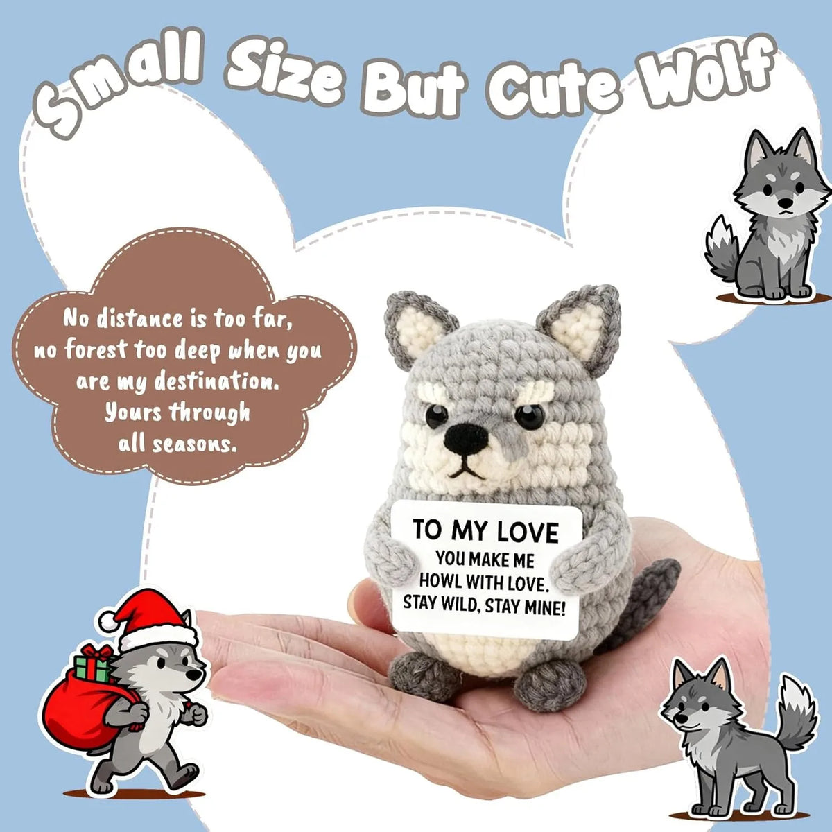 Gehaakte Wolf Knuffel