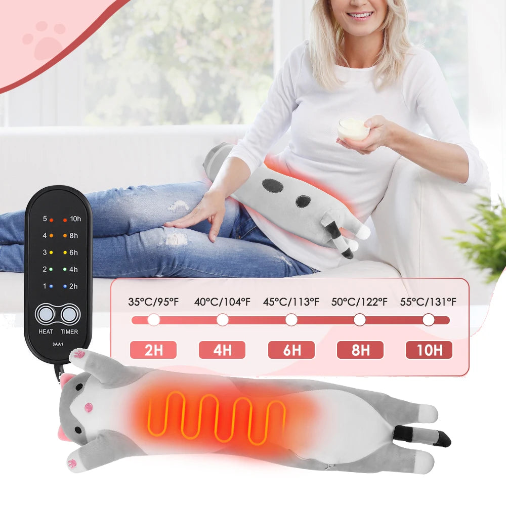 Verwarmd Kat Knuffelkussen met USB