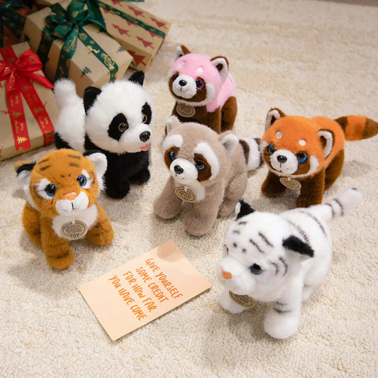 Staande Rode Panda Knuffel 20 cm