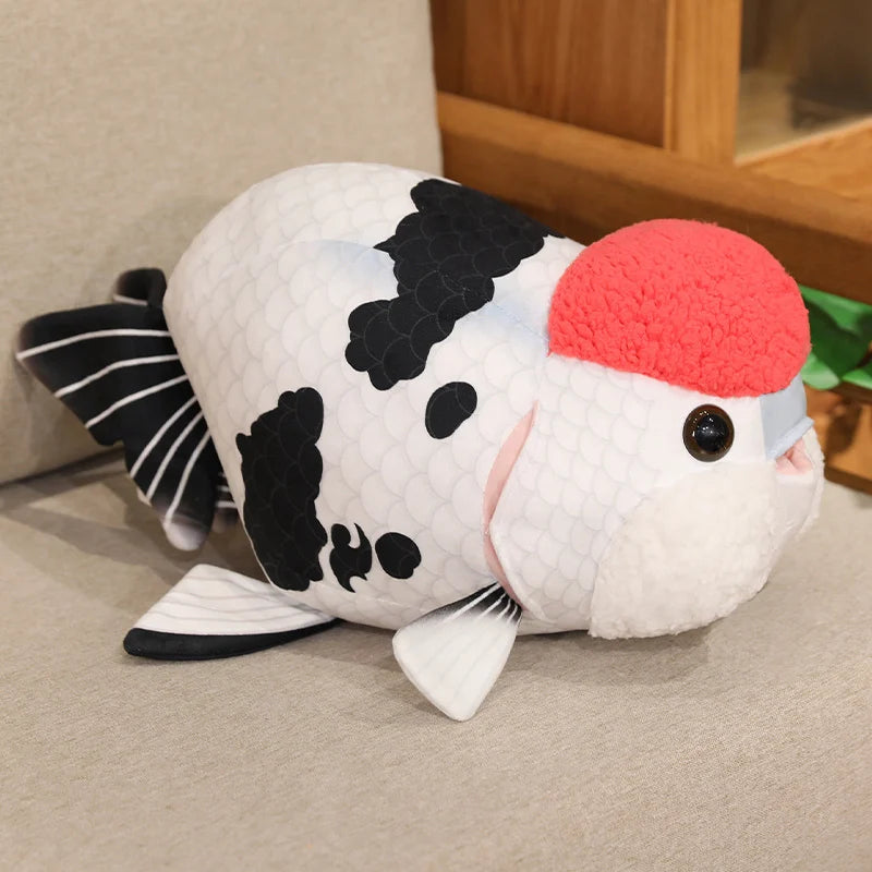 Goudvis Knuffelkussen 50 cm | Realistische Ranchu Goudvis