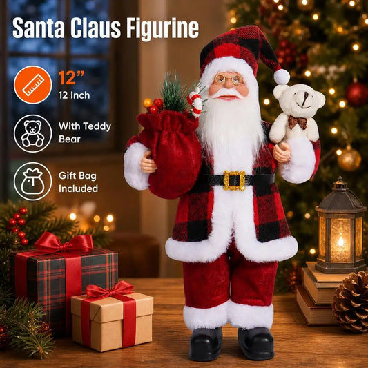 Kerstman Knuffel 30 cm