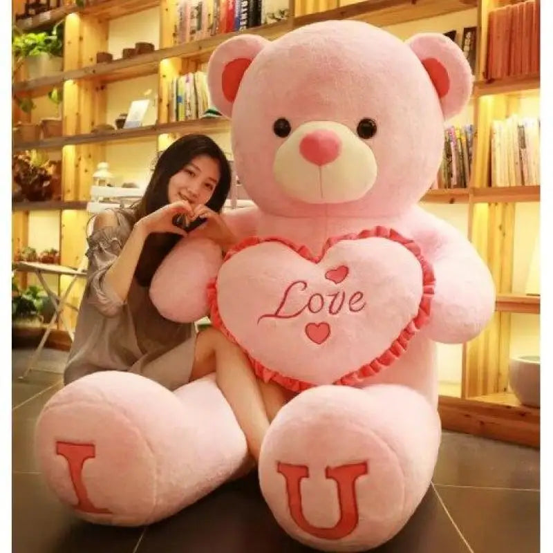 Grote Teddybeer met Hartje I Love You