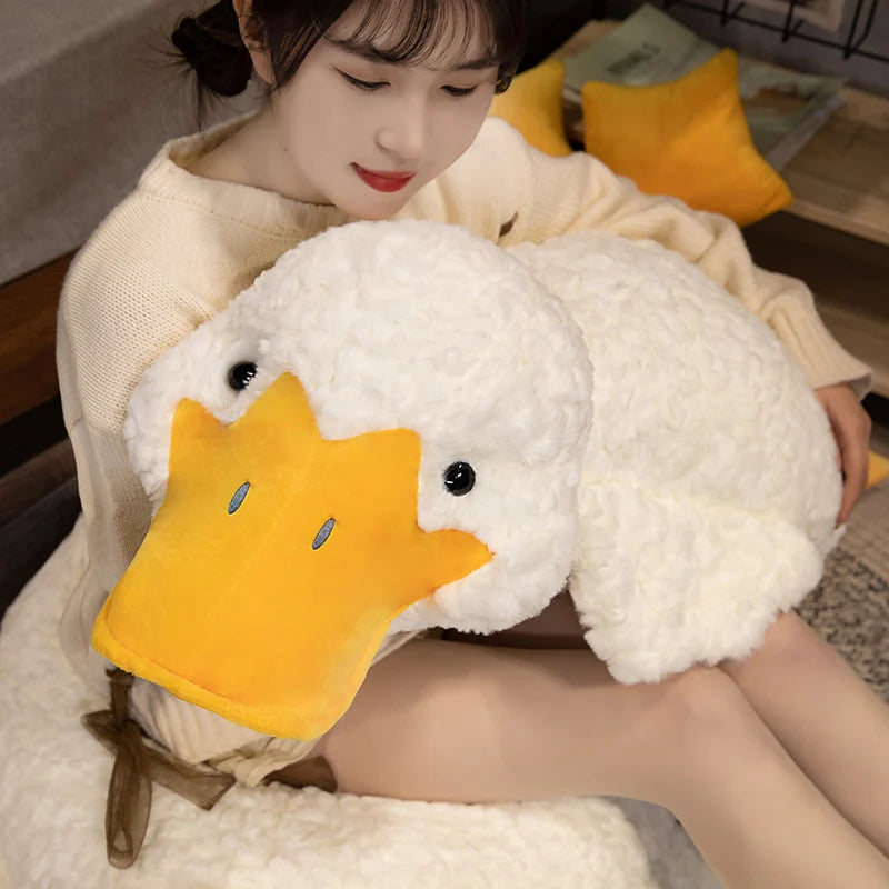 Witte Eend Knuffelkussen 55, 70 en 120 cm