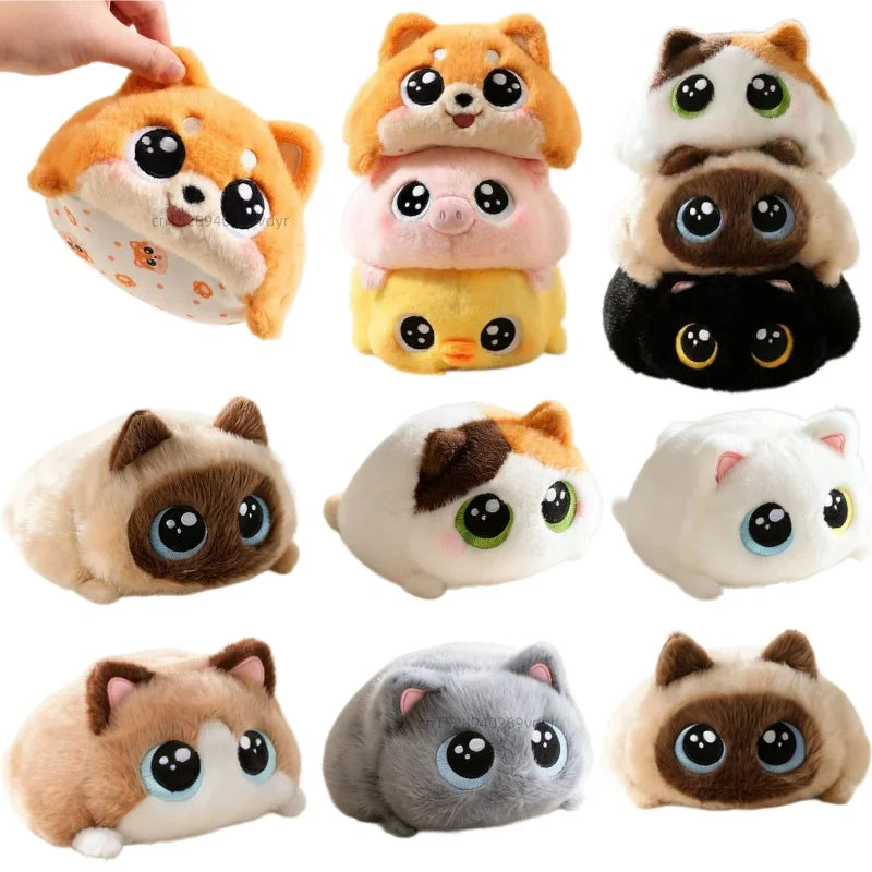 Mollige Mini Dieren Knuffel 15 cm