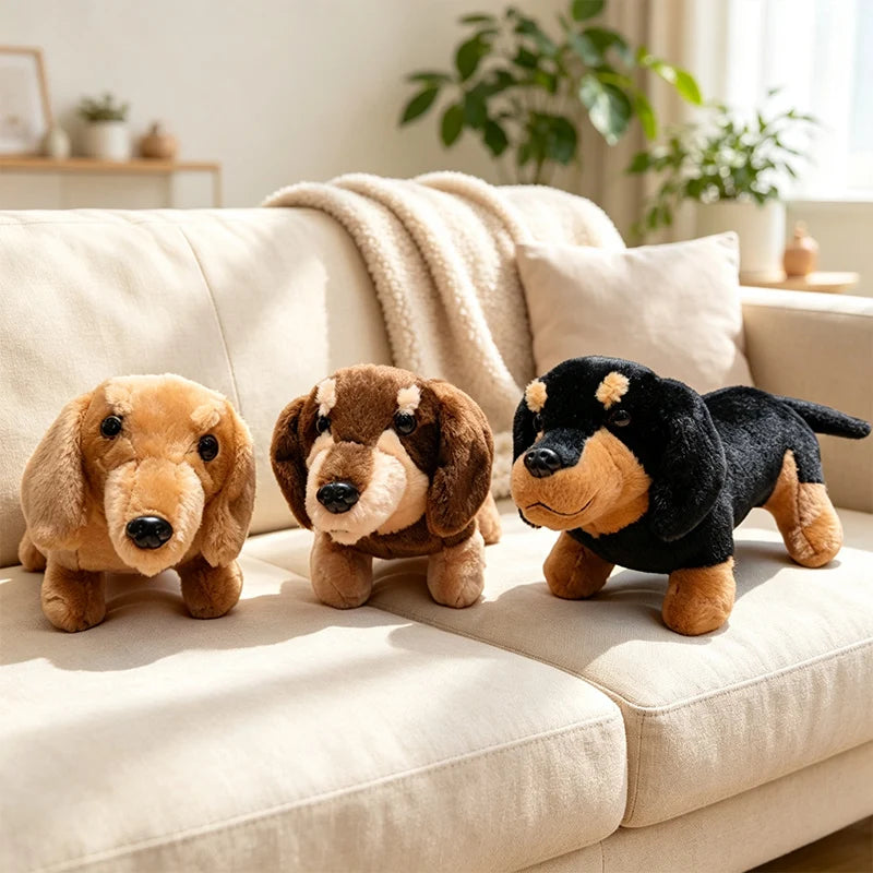 Teckel Hond Knuffel 25 en 35 cm