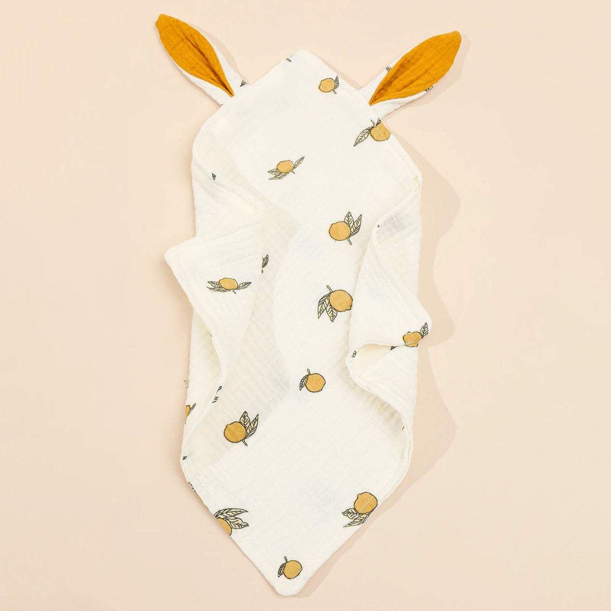 Mousseline Knuffeldoekje met Konijnenoortjes | Spuugdoekje