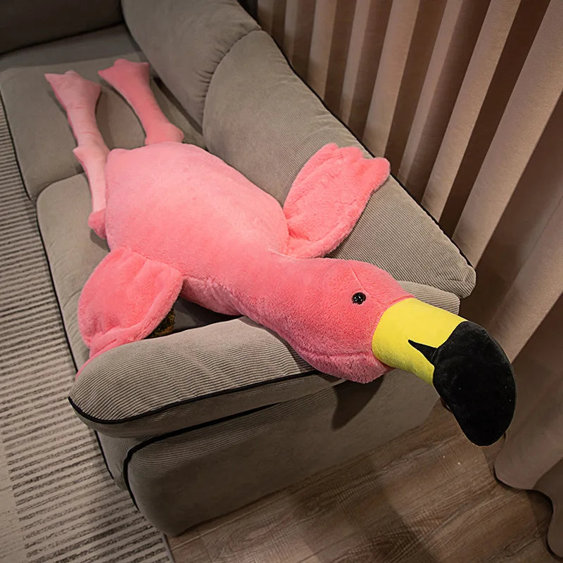 Flamingo Knuffel XXL 70 tot 180 cm | Rood of Wit
