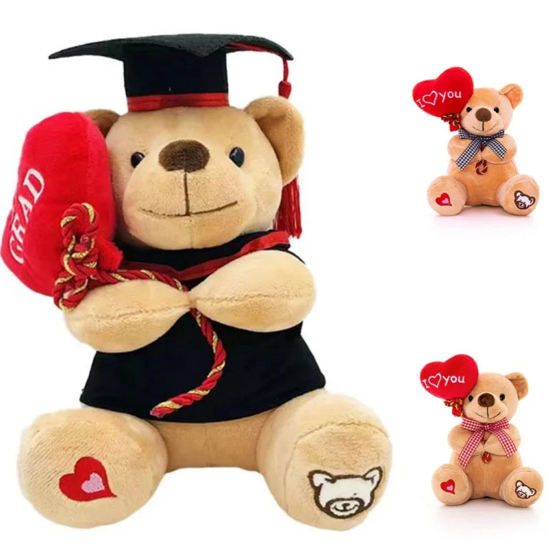 Kleine Teddybeer met Hartje 13 tot 15 cm