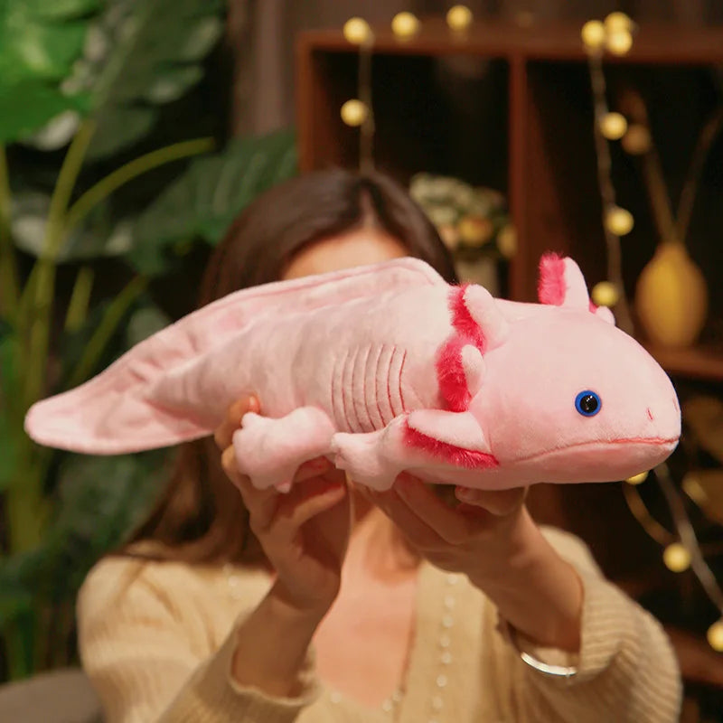 Axolotl Knuffelkussen 45 cm