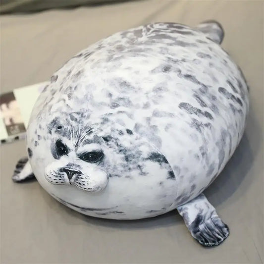 Realistische Grijze Zeehond Knuffel 30 tot 80 cm