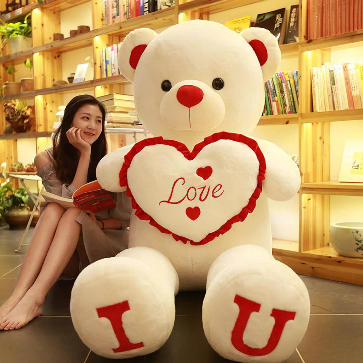 Grote Love Teddybeer 80 of 100 cm