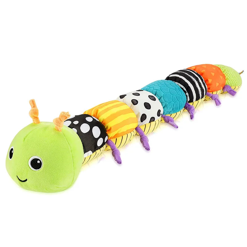Rups Rammelaar met Muziek 60 cm | Baby Knuffel