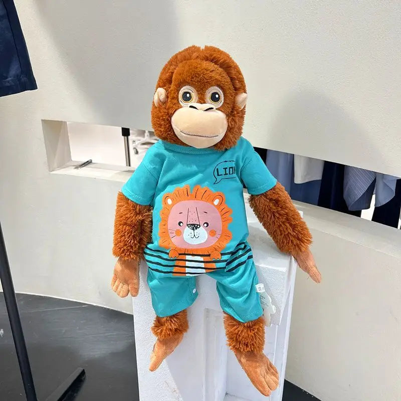 Aap Knuffel 60 cm met Kleertjes