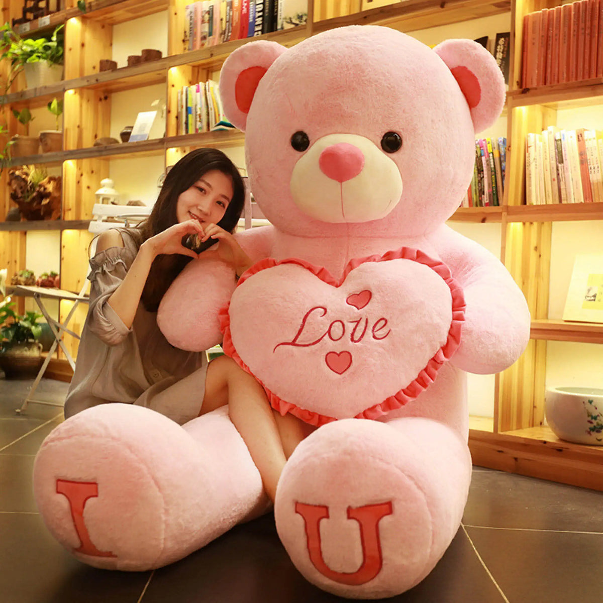 Grote Love Teddybeer 80 of 100 cm