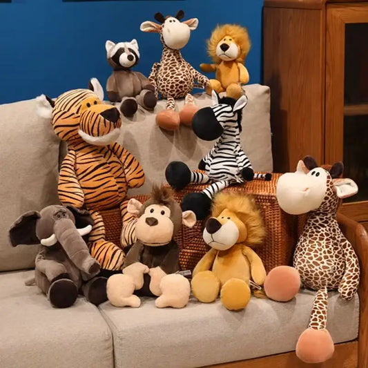 Jungle Dieren Knuffel 25 en 35 cm