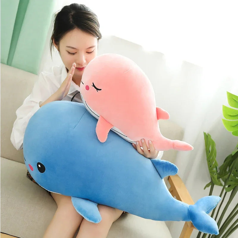 Walvis Knuffelkussen 35 en 50 cm