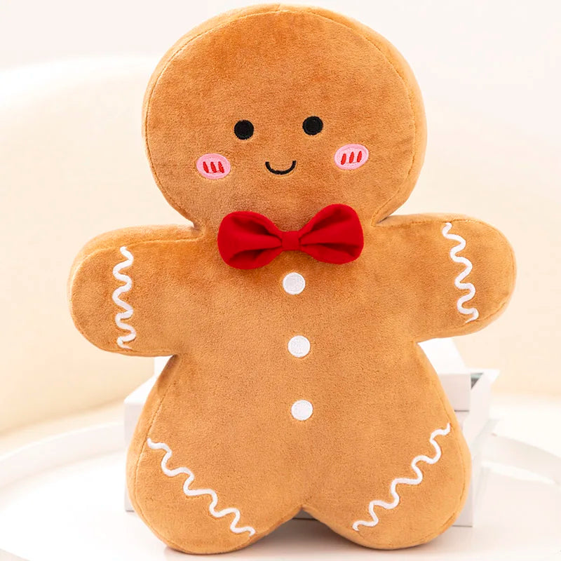 Peperkoekmannetje Knuffel 15 cm | Kerstdecoratie van Pluche