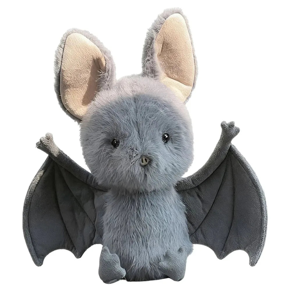 Vleermuis Knuffel 22 cm | Zwarte Pluche Vleermuis