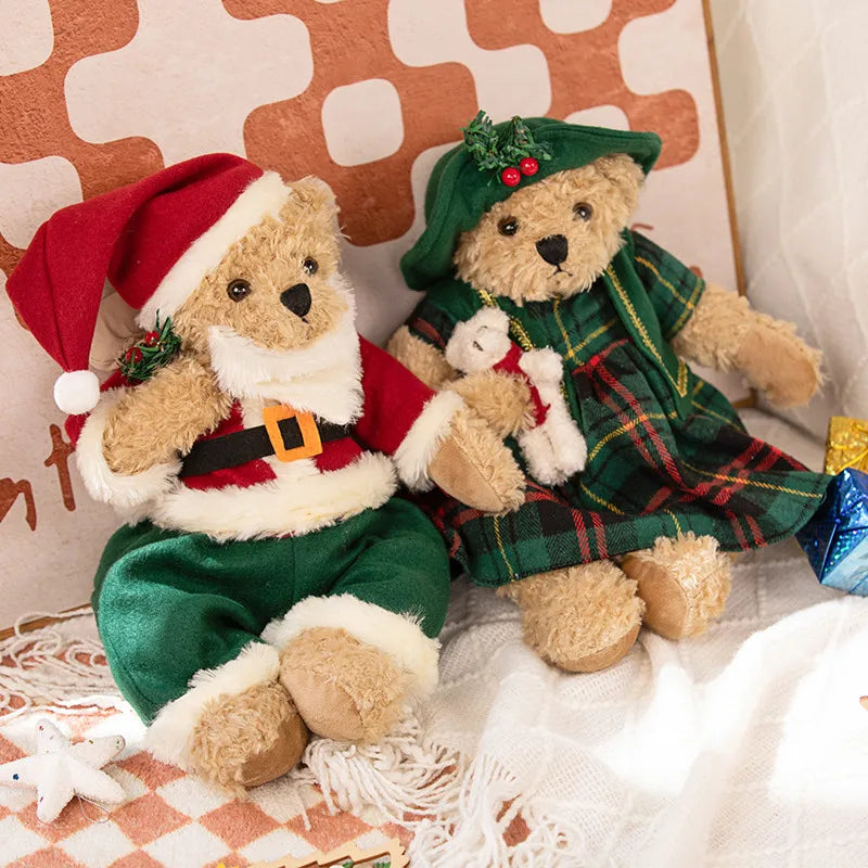 Kerst Teddybeer Knuffel 25 en 40 cm