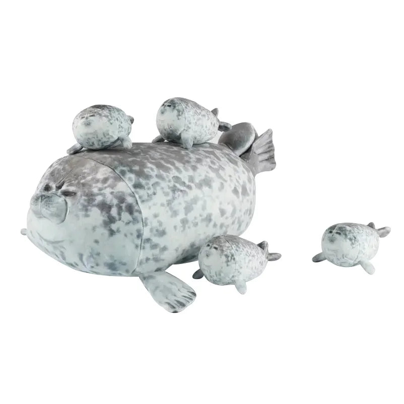 Zeehond Mama met 4 Baby's 40 cm