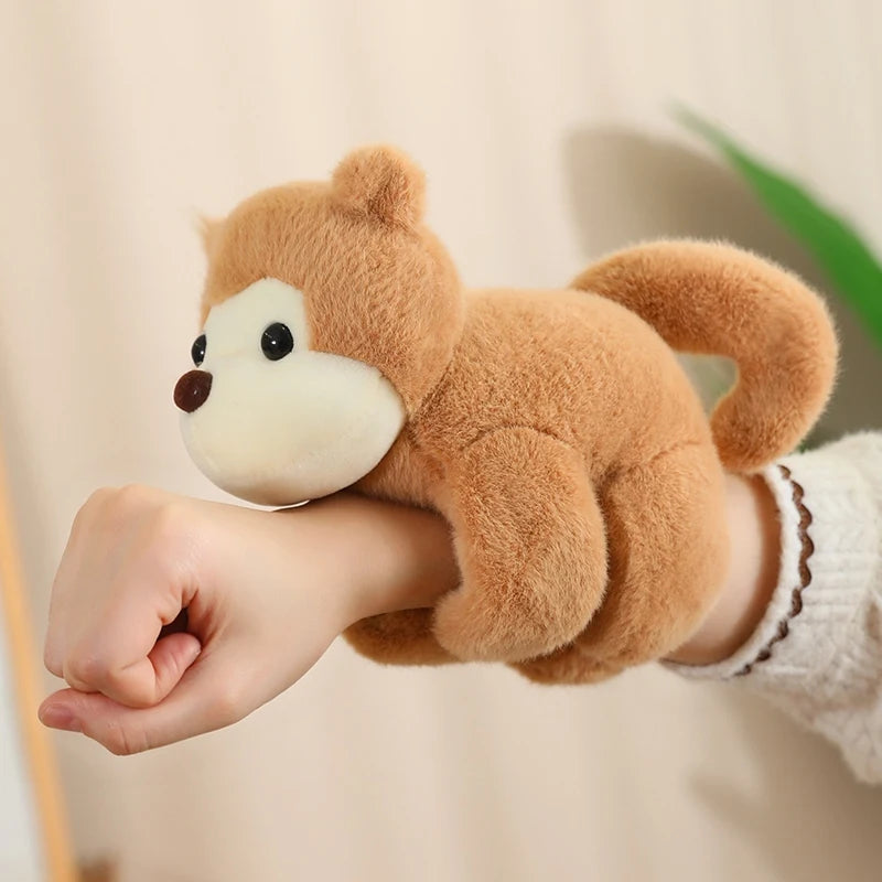 Pluche Klaparmband 20 cm | Vos, Panda, Aap en meer