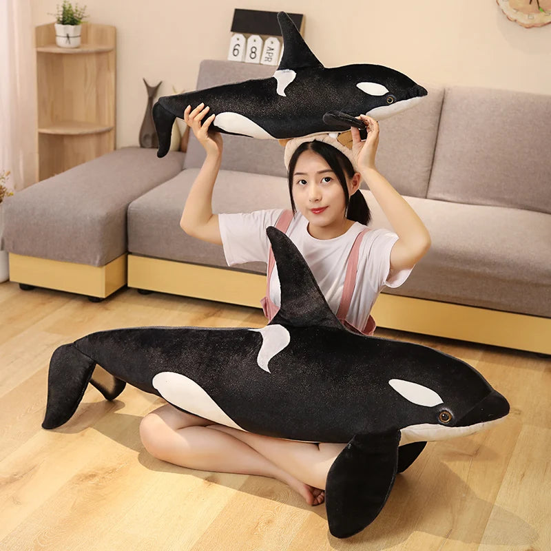 Realistische Orka Walvis Knuffel 50 of 70 cm